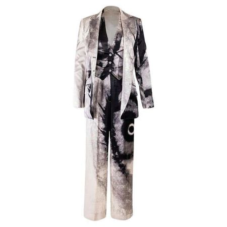 S/S 1999 Givenchy by Alexander McQueen 3-Piece Dip Dye Silk Suit Set For Sale at 1stDibs