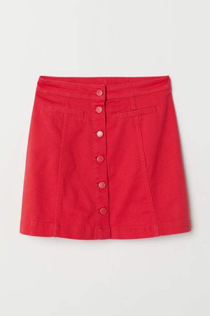 A-line Skirt - Red