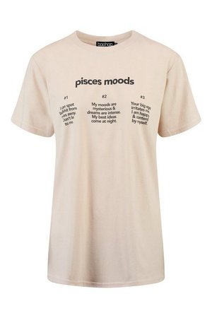 Picses Moods Horoscope T-Shirt | boohoo