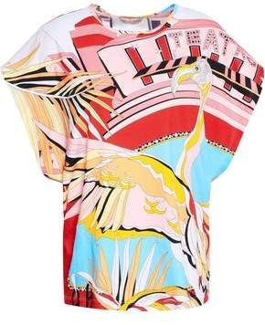 Printed Cotton-jersey Top