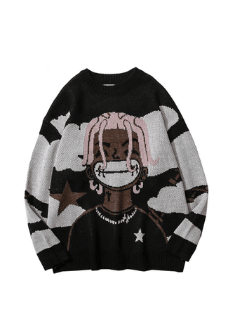 ‘To The Top’ Oversized Knit Sweater | CloutCollection.com