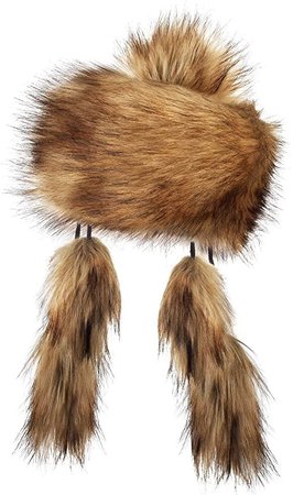 Futrzane Faux Fur Mongolian Hat for Women - Fun, Warm & Different Russian Hat (Beige Fox) at Amazon Women’s Clothing store: Bomber Hats