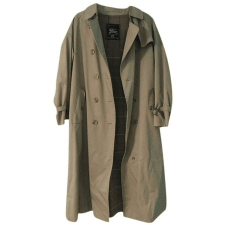 light brown trench coat