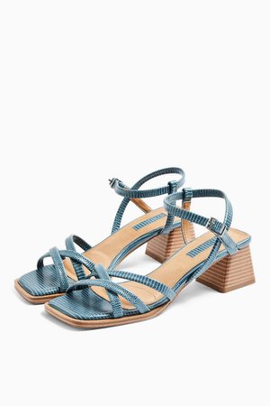 DIVINE Blue Block Sandals | Topshop