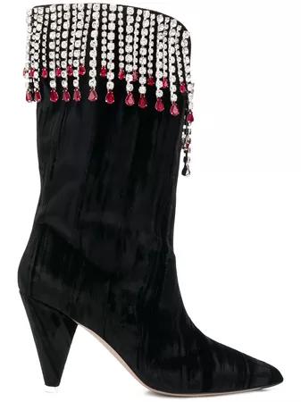 Attico crystal embellished boots £2,366 - Buy Online - Mobile Friendly, Fast Delivery