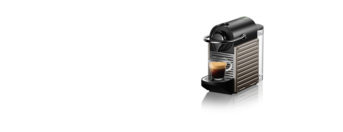 Nespresso Pixie Electric Titanium Coffee Machine | Nespresso