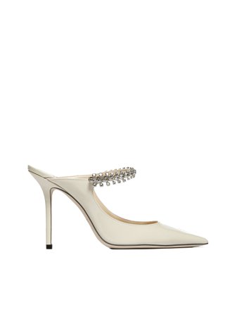 Pumps with Crystal detail Woman WHITE, JIMMY CHOO |Danielloboutique.it