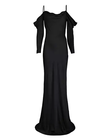 L'Agence Juniper Maxi Dress In Black | INTERMIX®
