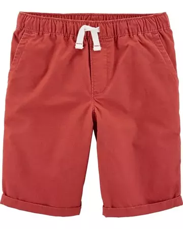 Kid Boy Pull-On Twill Shorts | Carters.com