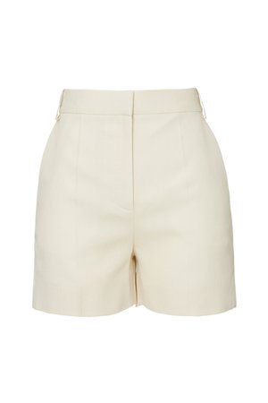 Cream Tailored Shorts by Victoria Victoria Beckham for $65 | Rent the Runway