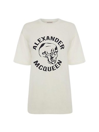 Alexander McQueen Skull Cotton T-Shirt | SaksFifthAvenue