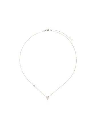 Shay 18Kt White Gold And Diamond Heart Diamond Necklace