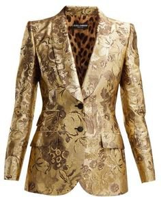 Dolce & Gabbana gold blazer