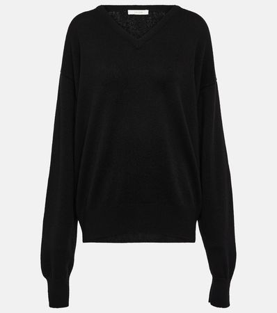 Derignon Cashmere Sweater in Black - The Row | Mytheresa