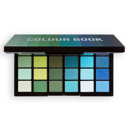 Paleta de sombras Colour Book CB05 Verdes y Azules Revolution precio