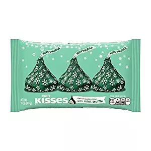 Amazon.com: Holiday Hershey's Kisses Dark Chocolate with Mint Truffle, 10-Ounce Bag (Pack of 2) : CDs & Vinyl