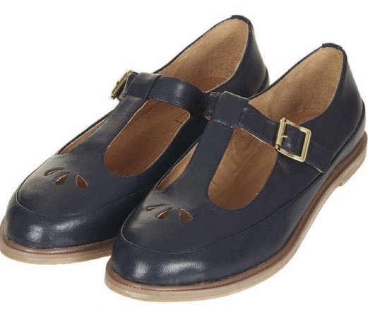 vintage navy blue Mary Janes