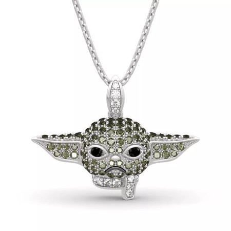 Baby Yoda Necklace Crystals Master Skywalker Pendant Star Wars Baby Mandalorian Jewelry Cosplay Costume Women Men Gift|Pendant Necklaces| - AliExpress