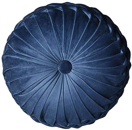 Amazon.com: Alapaste Round Throw Pillow European Solid Color Pumpkin Plush Cushion Rouched Luxury Velvet Throw Pillow Home Decorative for Couch Sofa Bed Living Room : Home & Kitchen