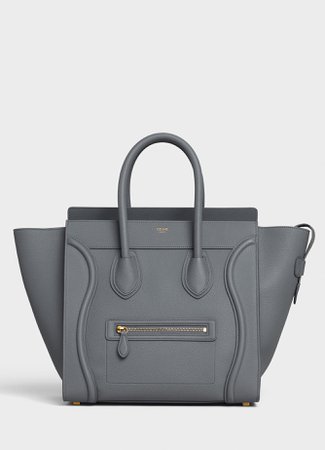 Mini Luggage handbag in baby drummed calfskin - Kohl - Official website | CELINE
