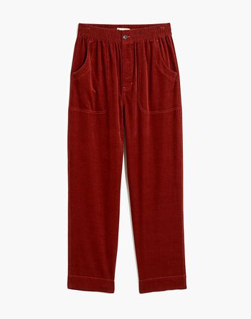 Curvy Tapered Huston Pull-On Crop Pants in Corduroy