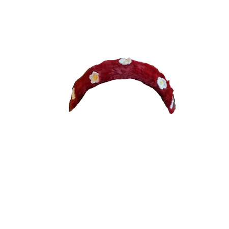DevilInspired | Handmade Red Bowknot KC Headband #4 - Floral Design (Dei5 edit)