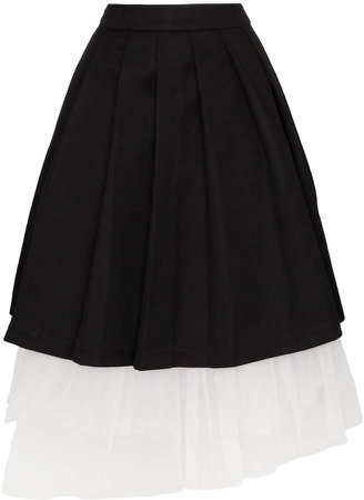Shushu/Tong layered midi skirt