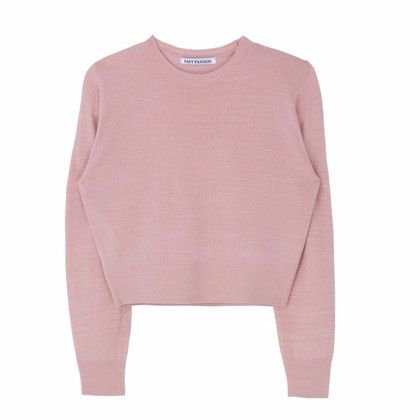 Plain Knit Pink Sweater