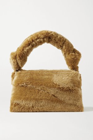 Camel Pillow large shearling tote | Dries Van Noten | NET-A-PORTER