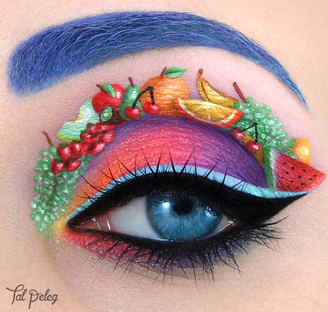 fruit eyeshadow art