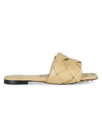 Bottega Veneta Lido Flat Leather Sandals | SaksFifthAvenue
