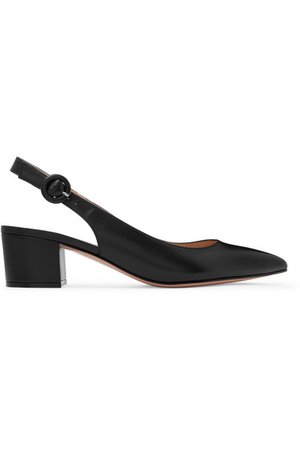 Gianvito Rossi | Amee 45 leather slingback pumps | NET-A-PORTER.COM