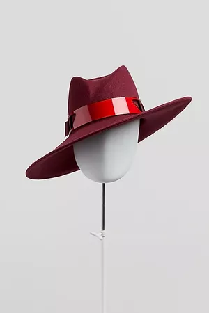 FENELLA woolfelt fedora hat - acrylic | sallyannprovan