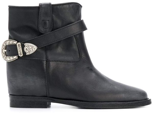 Via Roma 15 buckled ankle boots