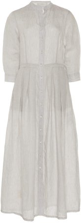 White Story Athena Linen Maxi Dress