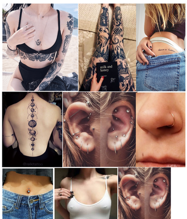 piercings and tats