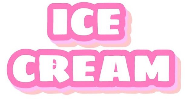ice cream word