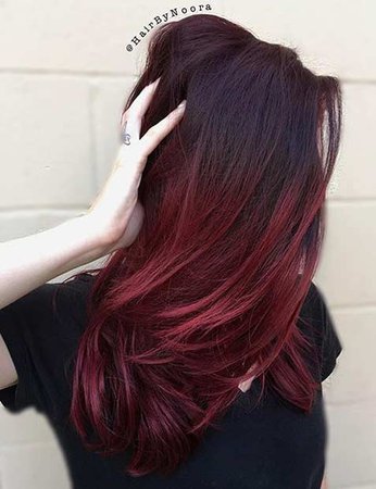 Red and black hair
