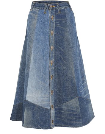 Women's 70s Patchwork Skirt | CELINE | 24S