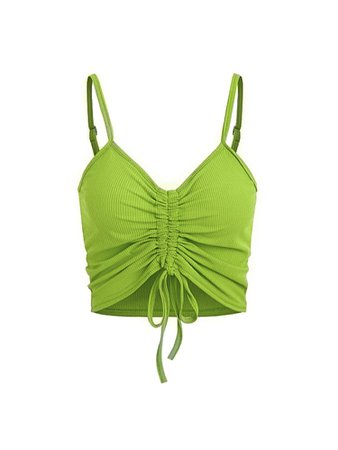 Green Ruched Cami