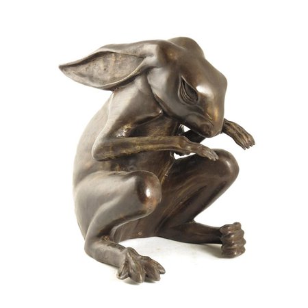 A bronze model of a hare | Woolley and Wallis