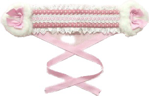 angelic pretty heart earmuffs headdress (2005) in pink