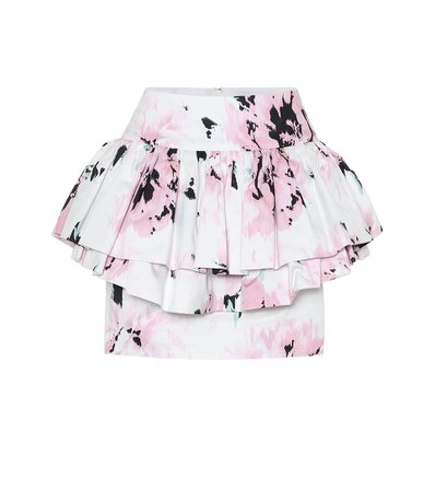 Cotton Floral-Printed Mini Skirt | Alexandre Vauthier - Mytheresa