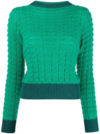 PINKO textured-knit jumper - FARFETCH