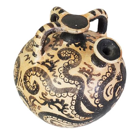 Ancient Greek Pottery Reproduction Minoan Octopus Vase Amphora Replica | eBay