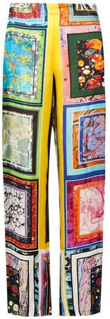 mosaic printed trousers