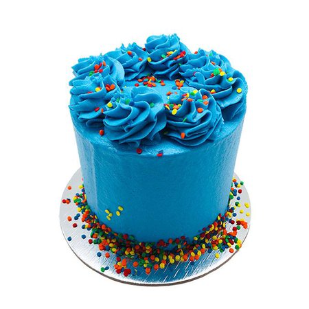 Brilliant Blue Cake - 5 Inch - The Cupcake Queens