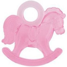 Mini Plastic Rocking Horse Baby Shower Favor Charms, 1.25 in, Pink, 16ct