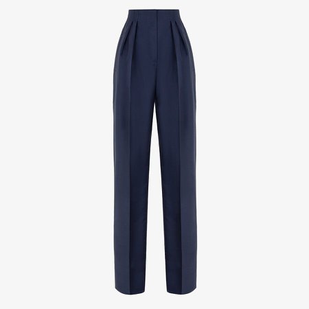 Blue mohair trousers - TROUSERS | Fendi