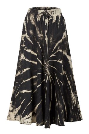 Wicked Dragon Clothing - Hippie flared tie dye skirt with pockets